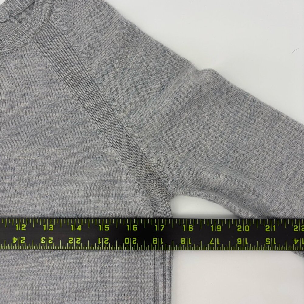Lululemon‎ Tied To You Sweater Size 4 Heathered Gray Wool Long Sleeve *Read* - Picture 6 of 8